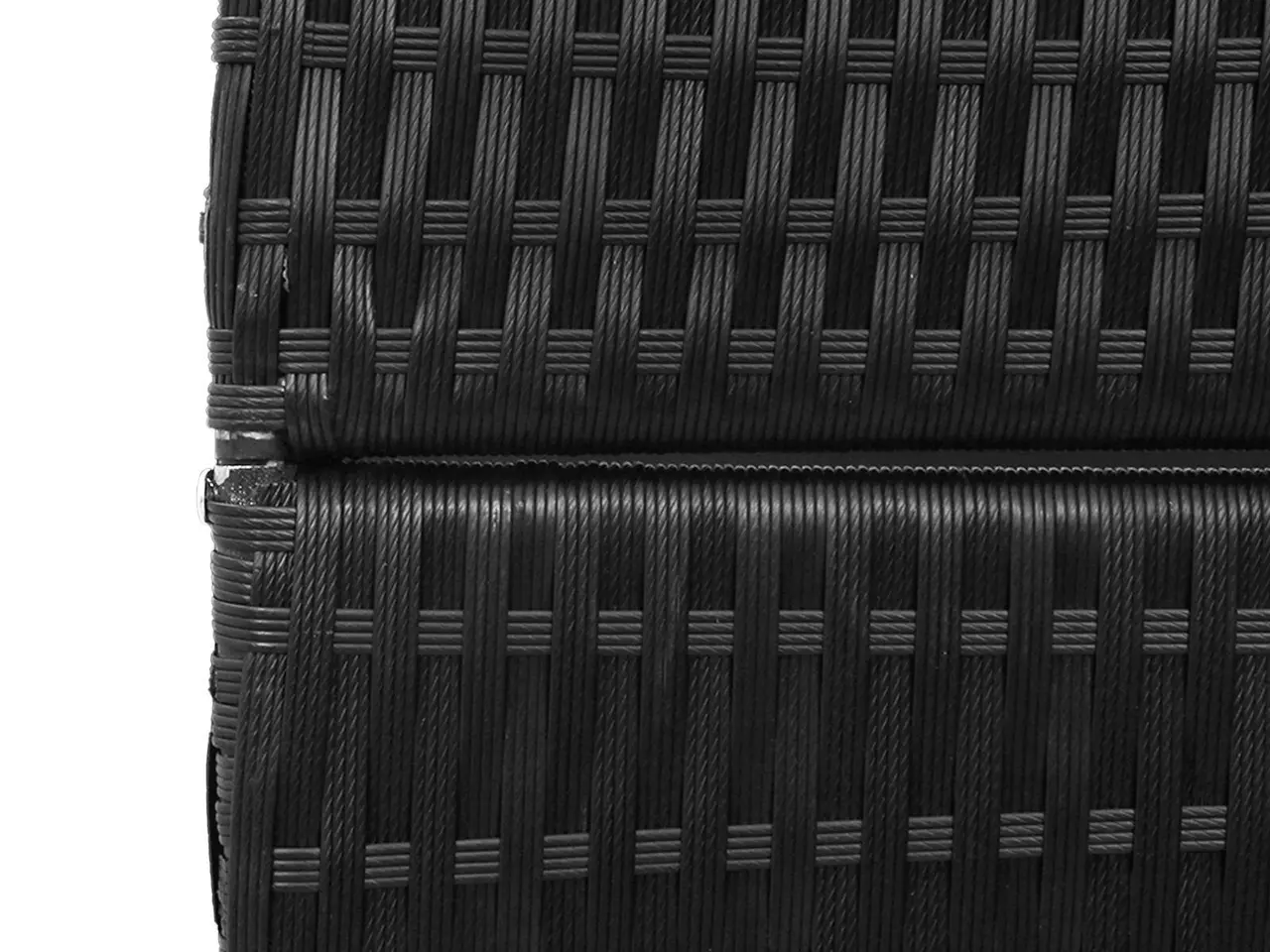 Billede 6 - Rumdeler Sort 146 x 180 cm polyrattan