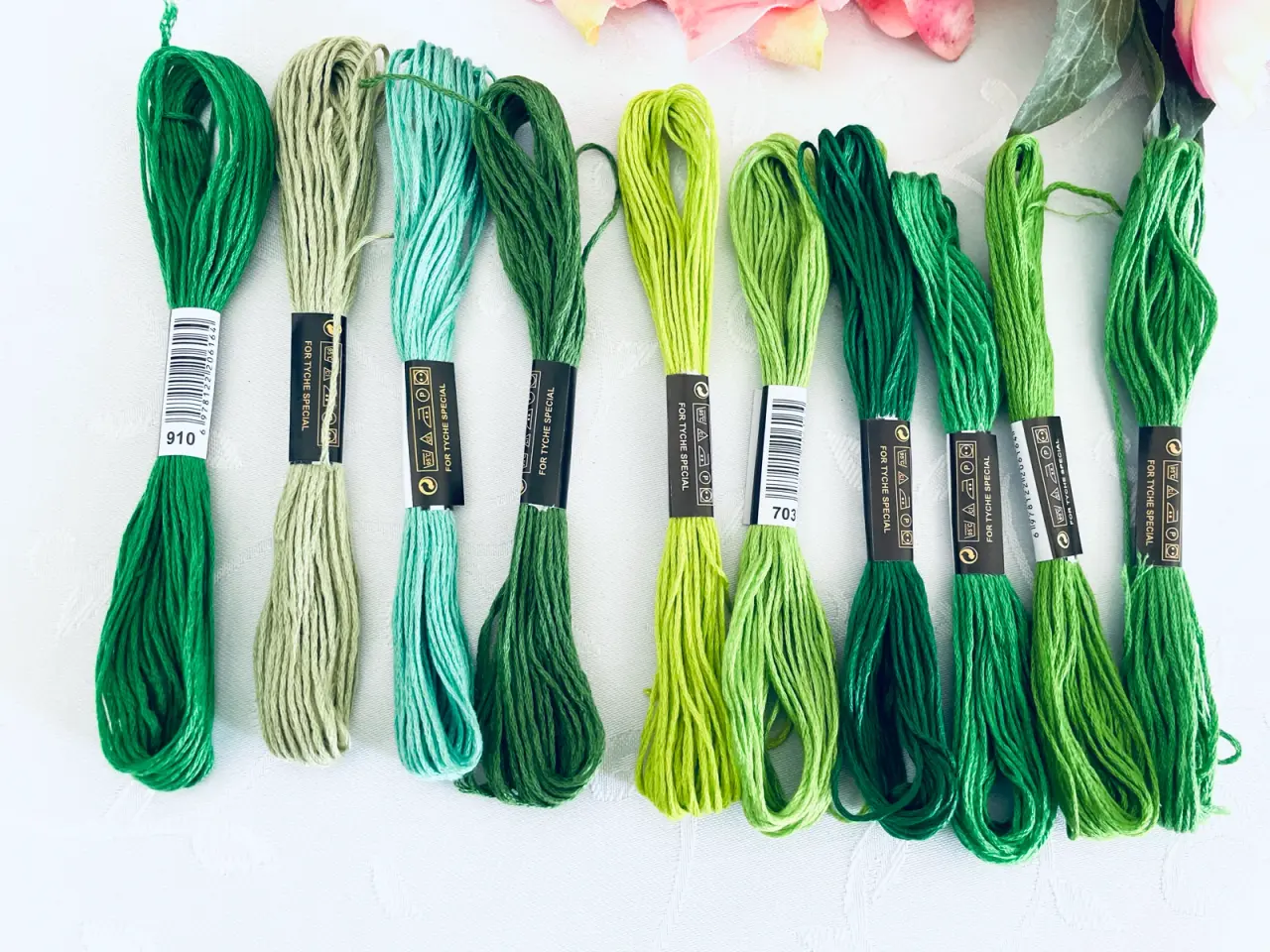 Billede 3 - Blandet broderigarn