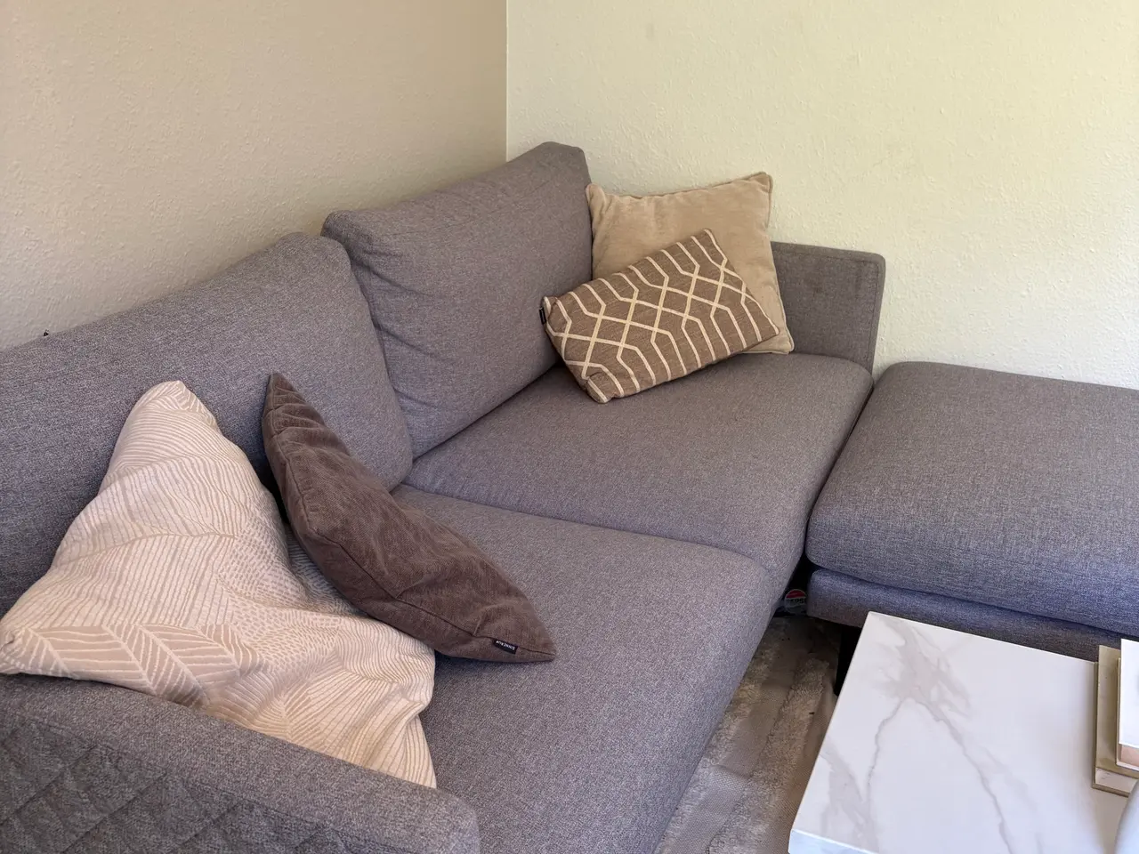 Billede 3 - 3 personers sofa med puf