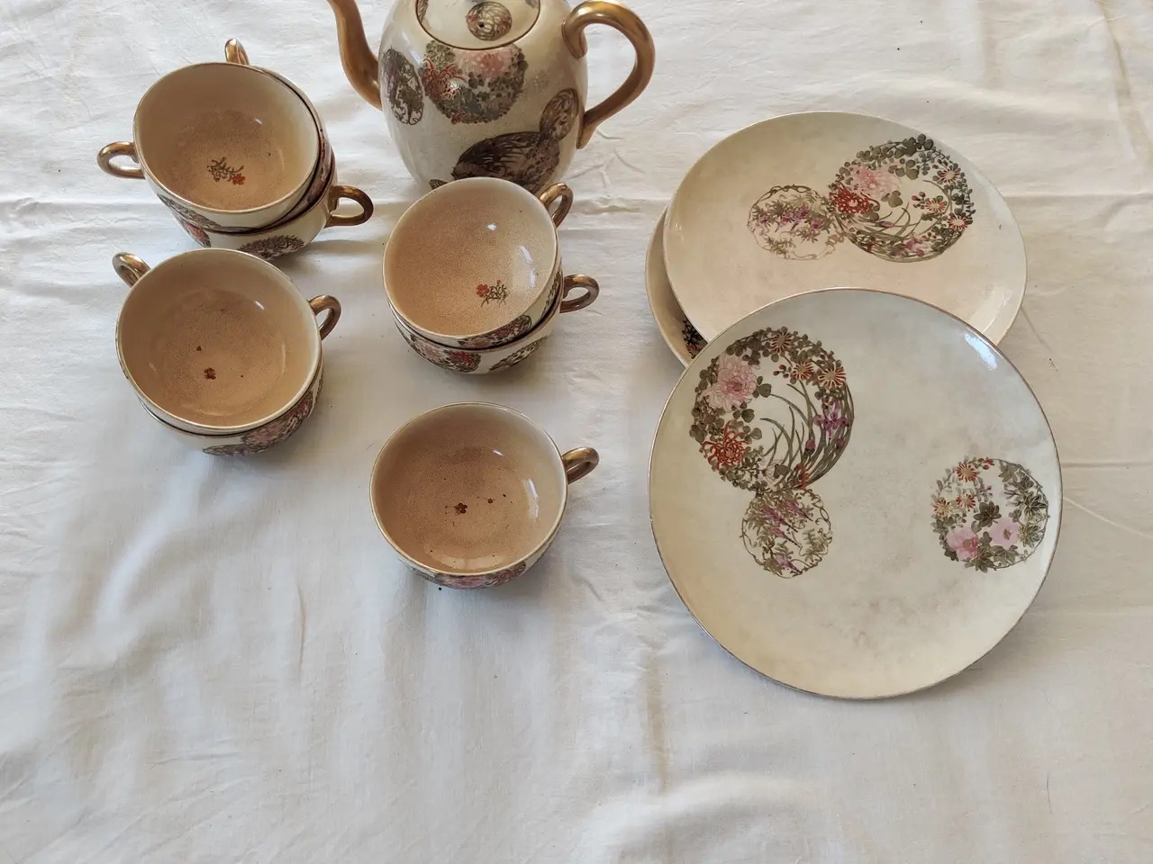 Billede 1 - Sjældent japansk high-tea fra start 1900tallet