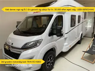 2026 - Dethleffs Just T 7052 DBM - 90 Year Fritstående dobbeltseng med ekstra stor garage neden under