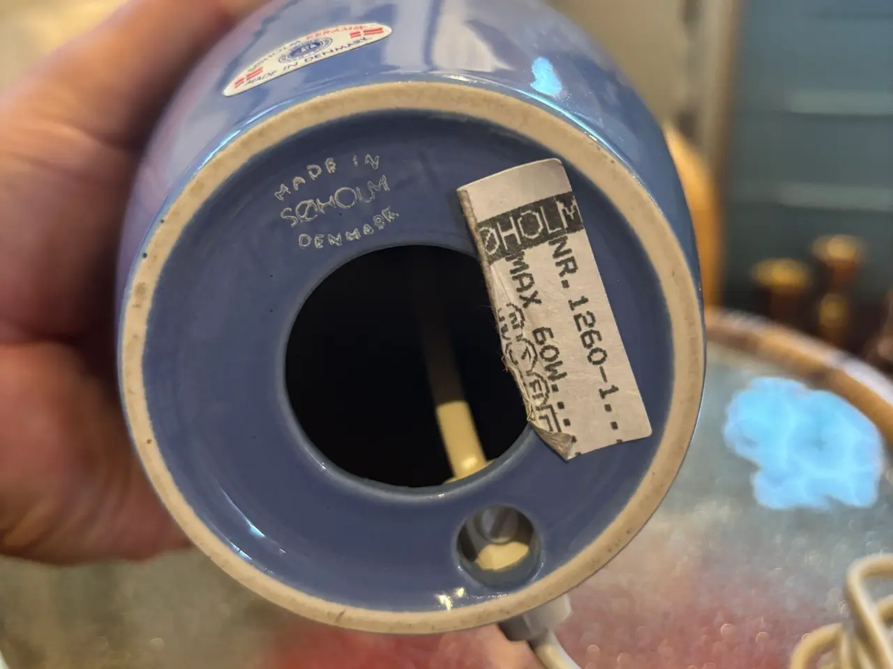 Billede 4 - Søholm bordlampe i meget flot farve