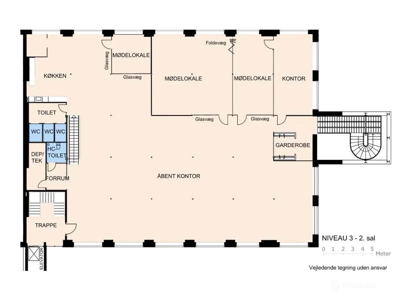Billede 12 - Roligt kontorlejemål med gårdudsigt Aarhus C. 1.107 m²