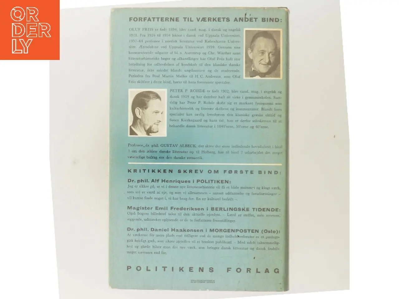 Billede 3 - Dansk litteraturhistorie (Bog)