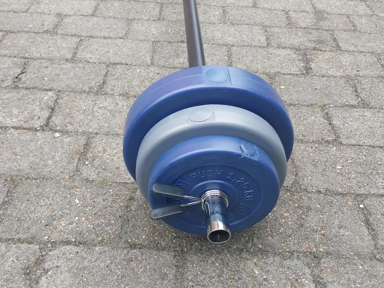 Billede 6 - Vægtstang med skiver 17,5 kg