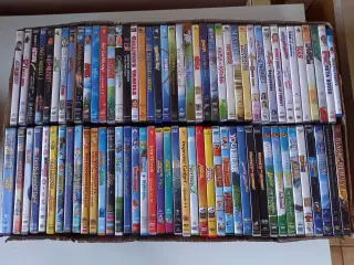 DVD´er familiefilm, drama, gyser m.m.