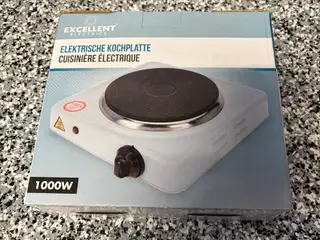 Ny Excellent kogeplade, enkelt 1000w