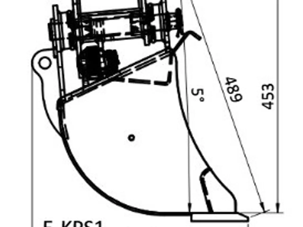 Billede 2 - JST Kipbar planerskovl  E-KPS1, 100-120 cm.
