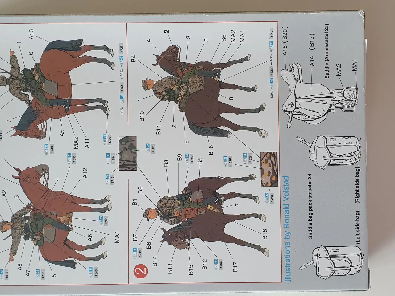 Billede 3 - Tyske soldater til hest 1/35
