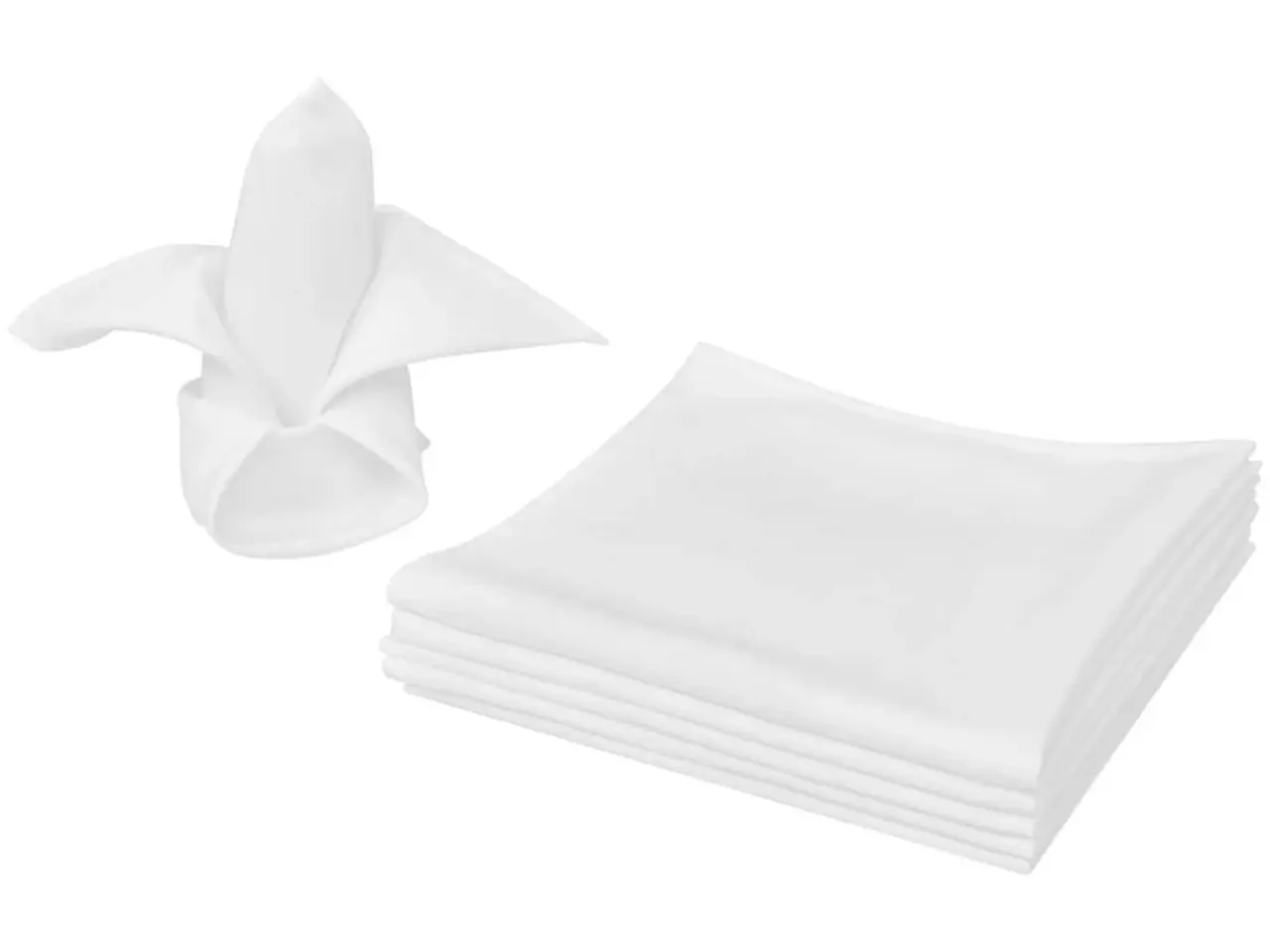 Billede 1 - Stofservietter 50 stk - hvid 50 x 50 cm