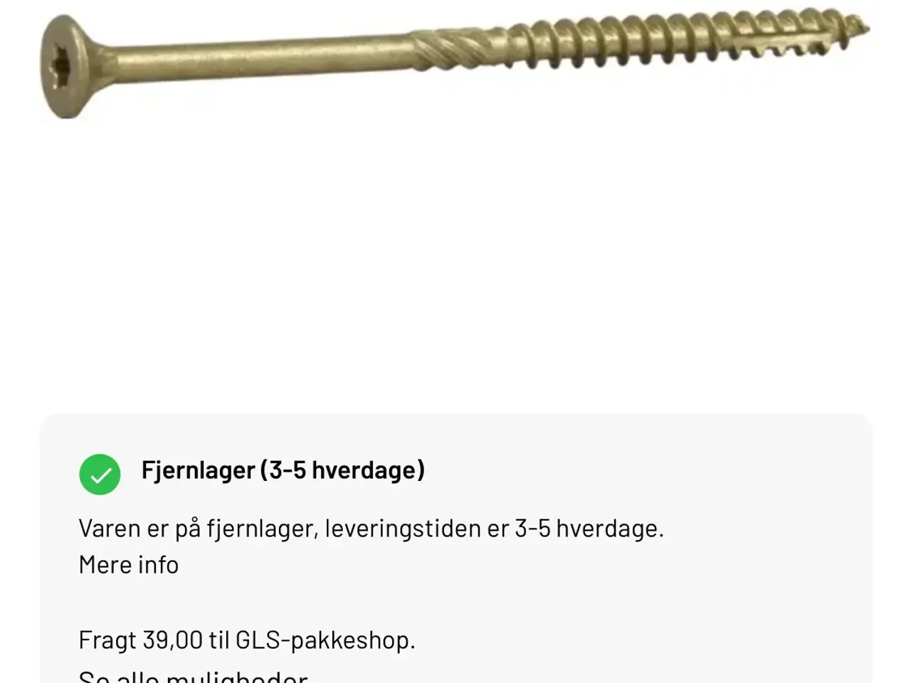 Billede 2 - Essve: Udendørs c4 træskrue 5,0x70