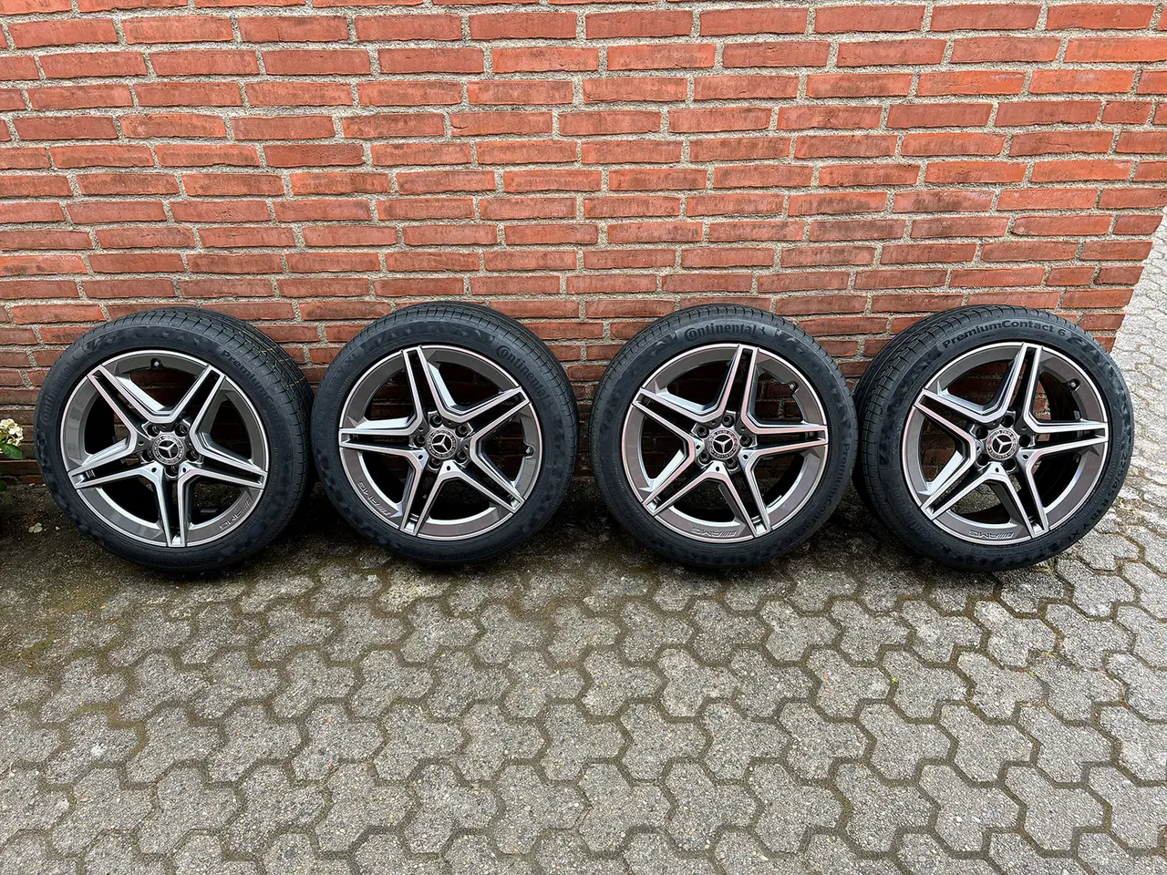 Billede 1 - Mercedes-Benz 18" AMG aluhjul med nye Continental
