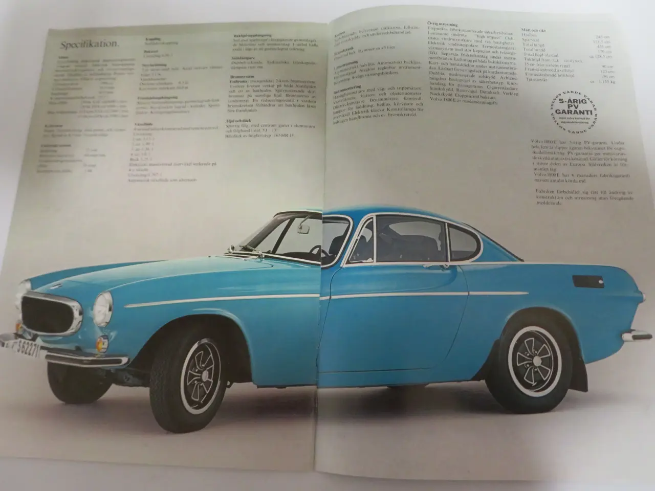 Billede 5 - Volvo 1800E. mm. salgsbrochure