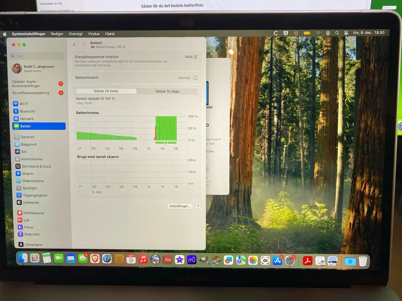 Billede 7 - MacBook Pro 15" (2018), 16 GB RAM, 256 GB SSD HD