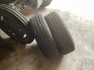 2 dæk195/65+15 Michelin )6 m m mønster