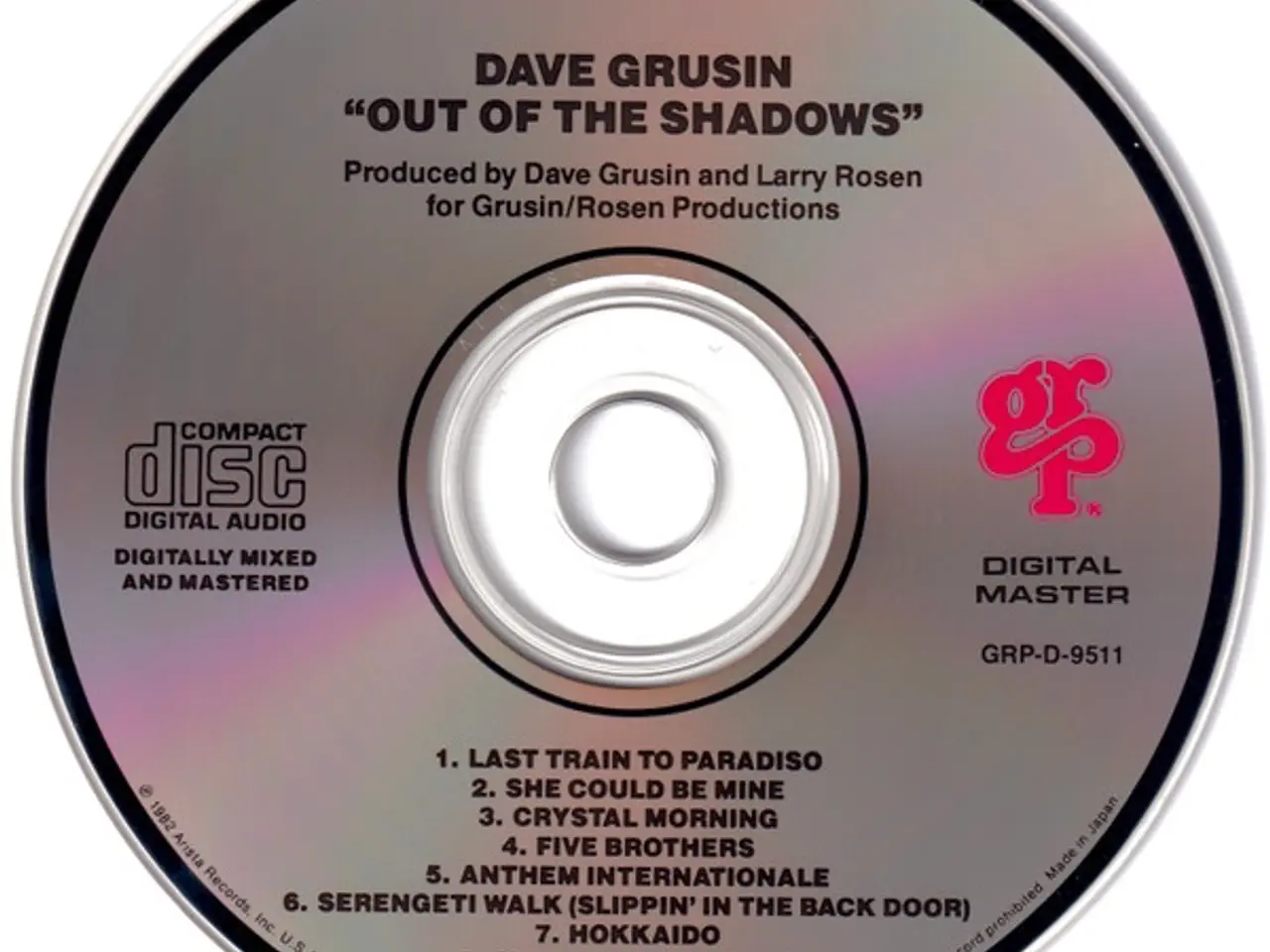 Billede 3 - Dave Grusin – Out Of The Shadows – CD