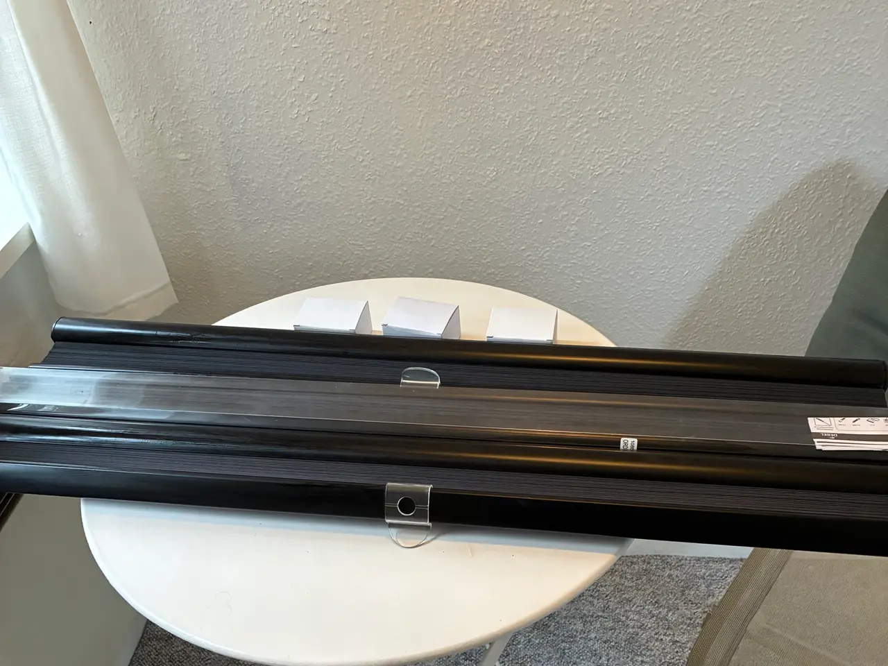 Billede 1 - 3 stk. DEBEL Touch plisségardiner – sort 90x160 cm