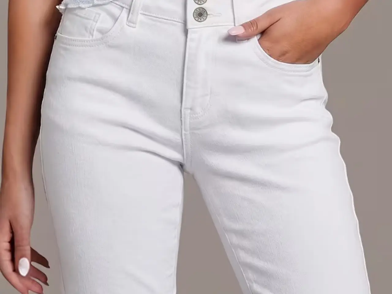 Billede 2 - Shorts, Højtaljede *NYE* Str. L