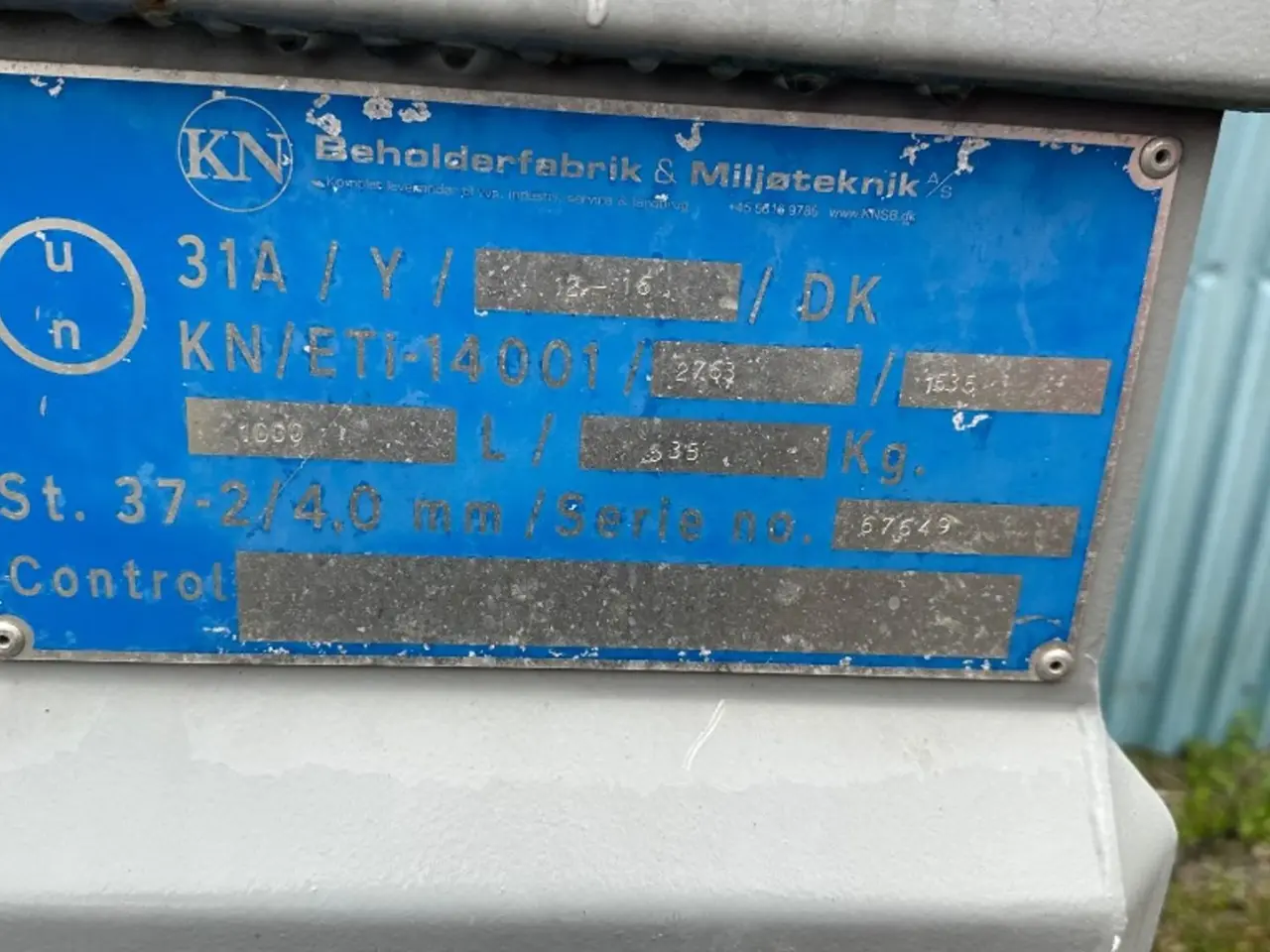 Billede 2 - KN Eti-14001 1000 liter