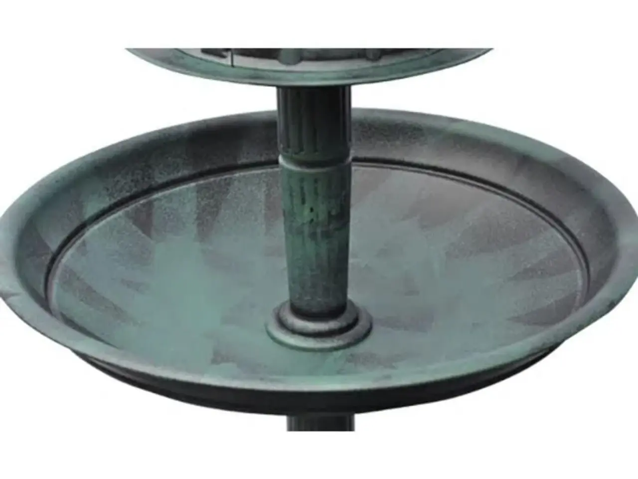 Billede 4 - Fuglebad med foderbræt og solcellelampe - grøn, 39 × 97 cm