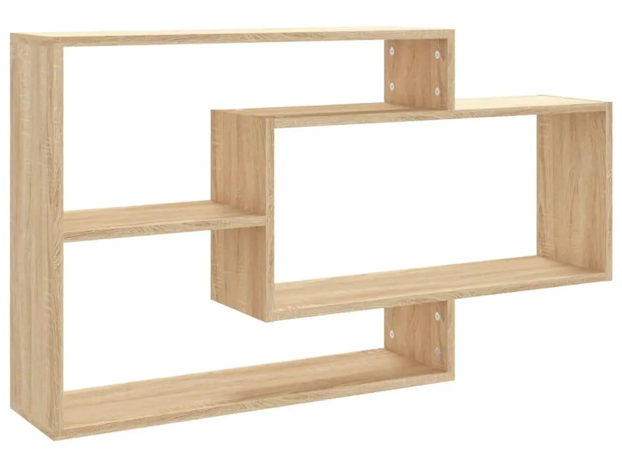 Billede 2 - Væghylder 104x20x58,5 cm konstrueret træ sonoma-eg