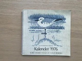Kalender 1976 - Sort-Hvide Fugle af Claus Bering
