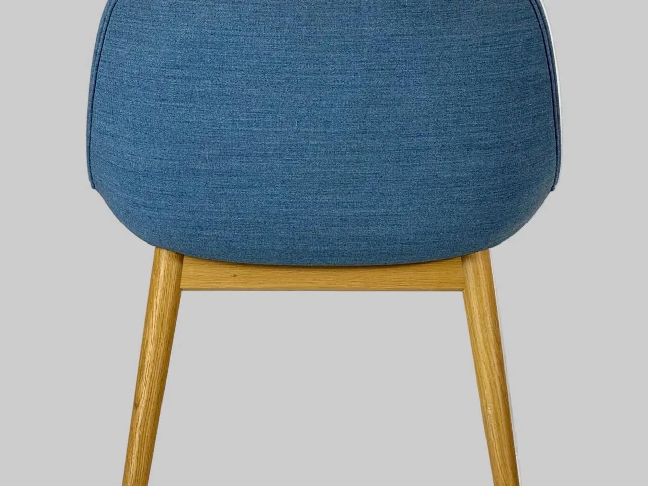 Billede 5 - Muuto Fiber Loungestol – Blå med Træ Stel