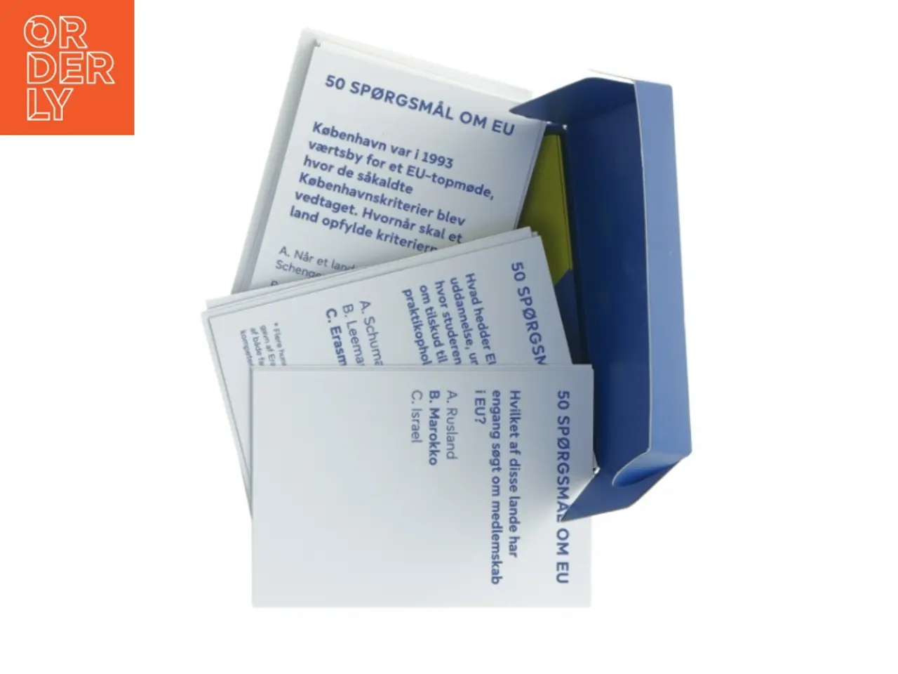 Billede 1 - Quizkort om EU (str. 10 x 7 cm)