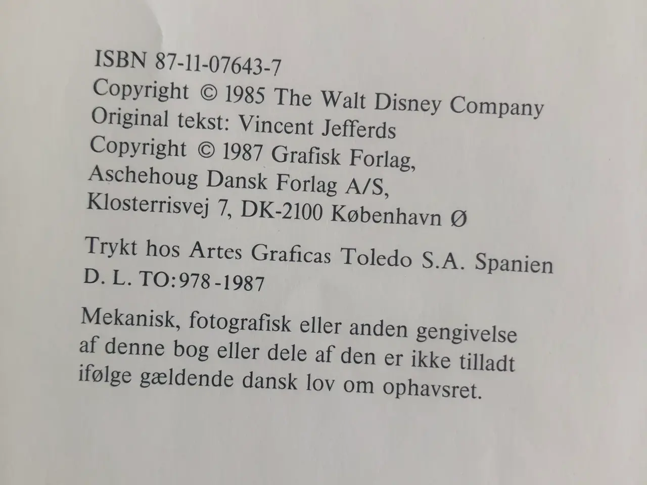 Billede 2 - DISNEY’s TAK OG TONE