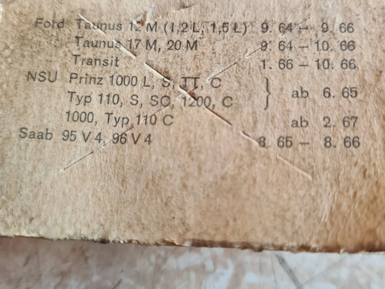 Billede 3 - Nye Platiner  Ford -Nsu Prinz -Saab