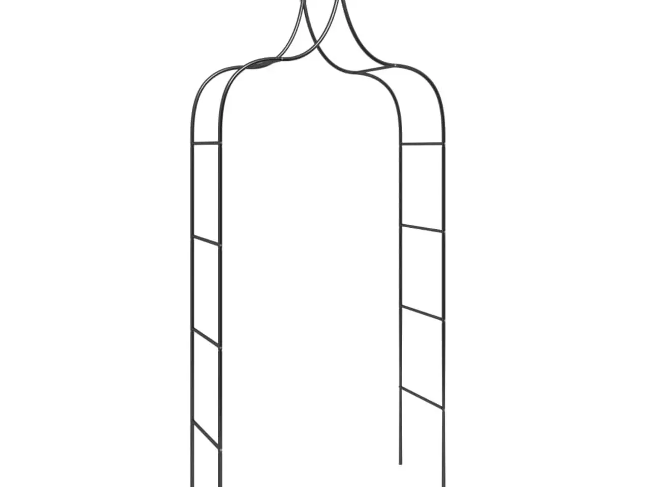 Billede 3 - Havebuer 2 stk. - 120×38×260 cm i pulverlakeret stål, sort