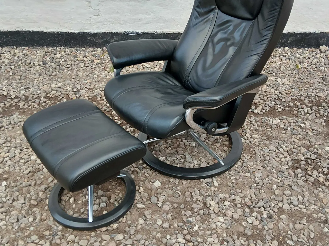 Billede 3 - stressless wing læder lænestol. NYPRIS 25.998