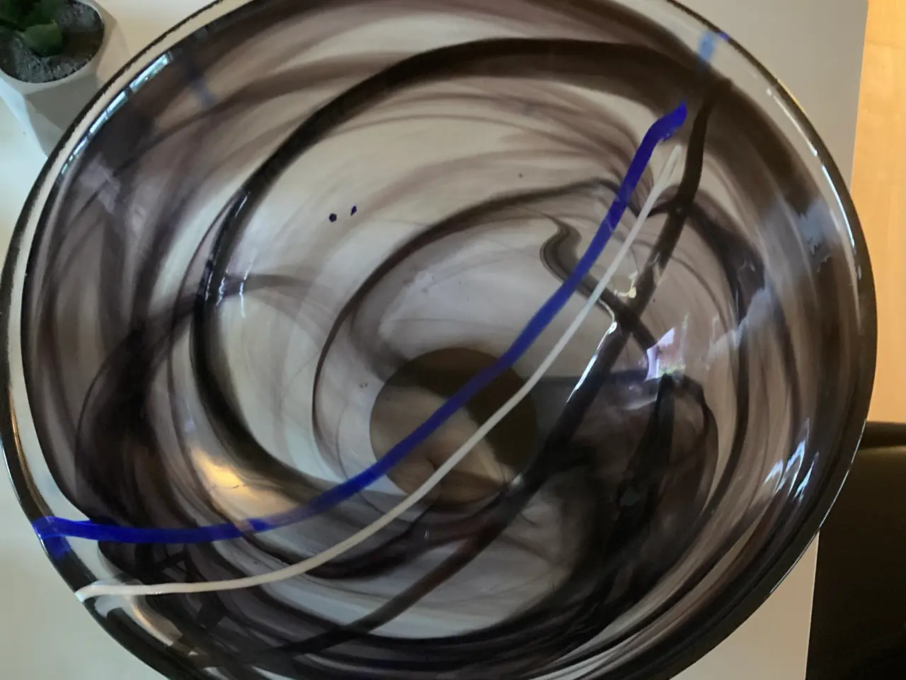 Billede 1 - Stort glas fad, Kosta Boda højde 16,5 cm x ø 34