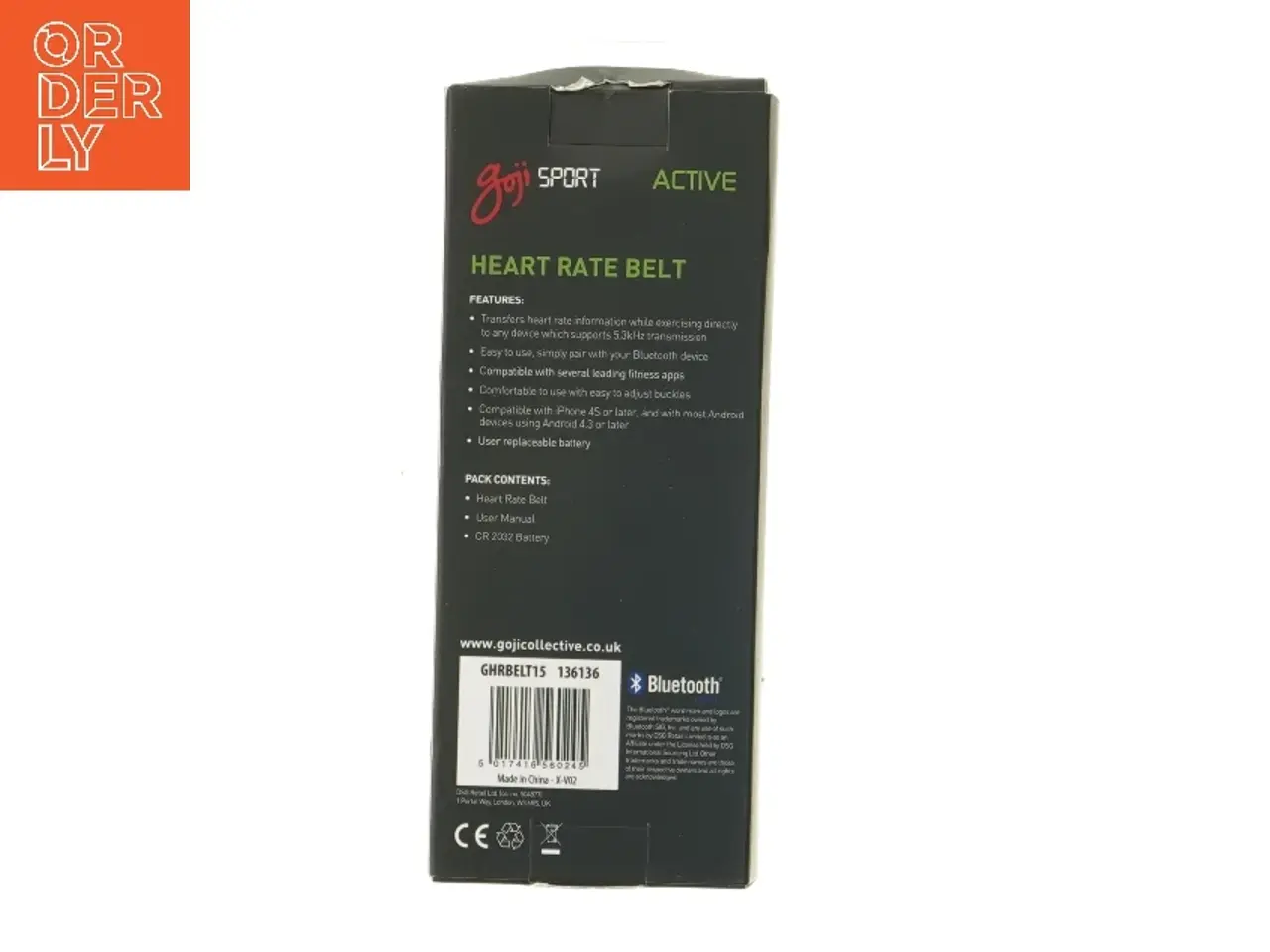 Billede 3 - Goji Sport Active Pulsmåler Bælte fra Goji Sport (str. 18 cm)