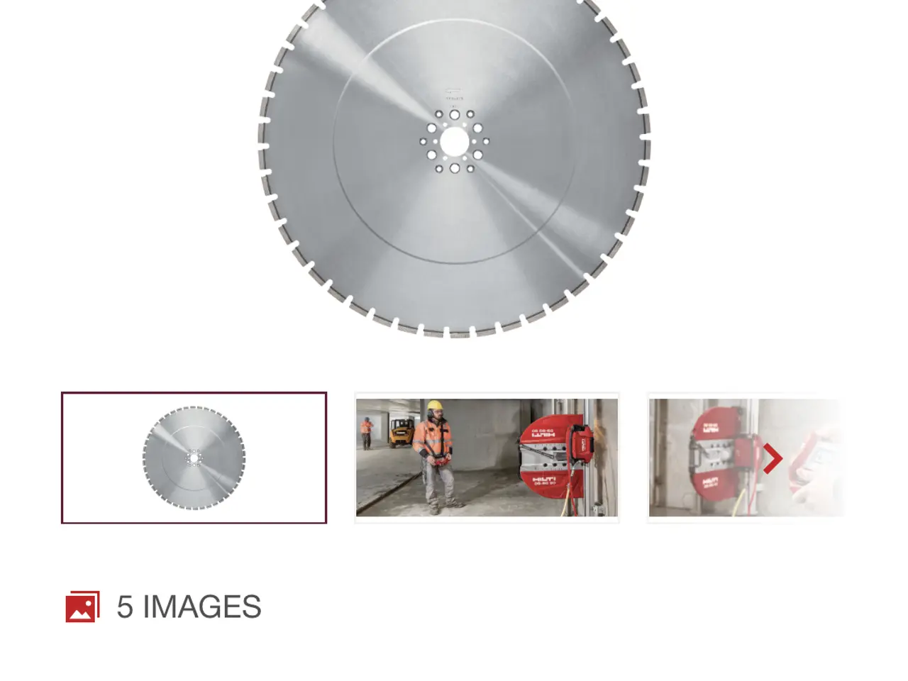Billede 1 - Hilti Vægsavsklinge ø800