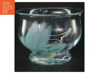 Holmegaard glasskål (str. 17,5x13 cm)