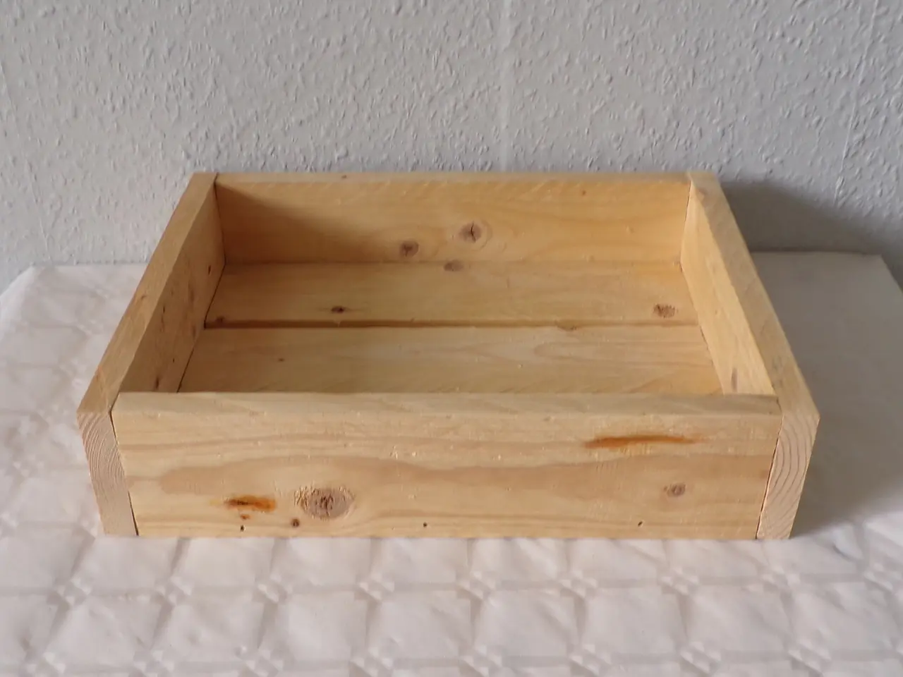 Billede 4 - Bakke i genbrugstræ 33,4 x 27 cm
