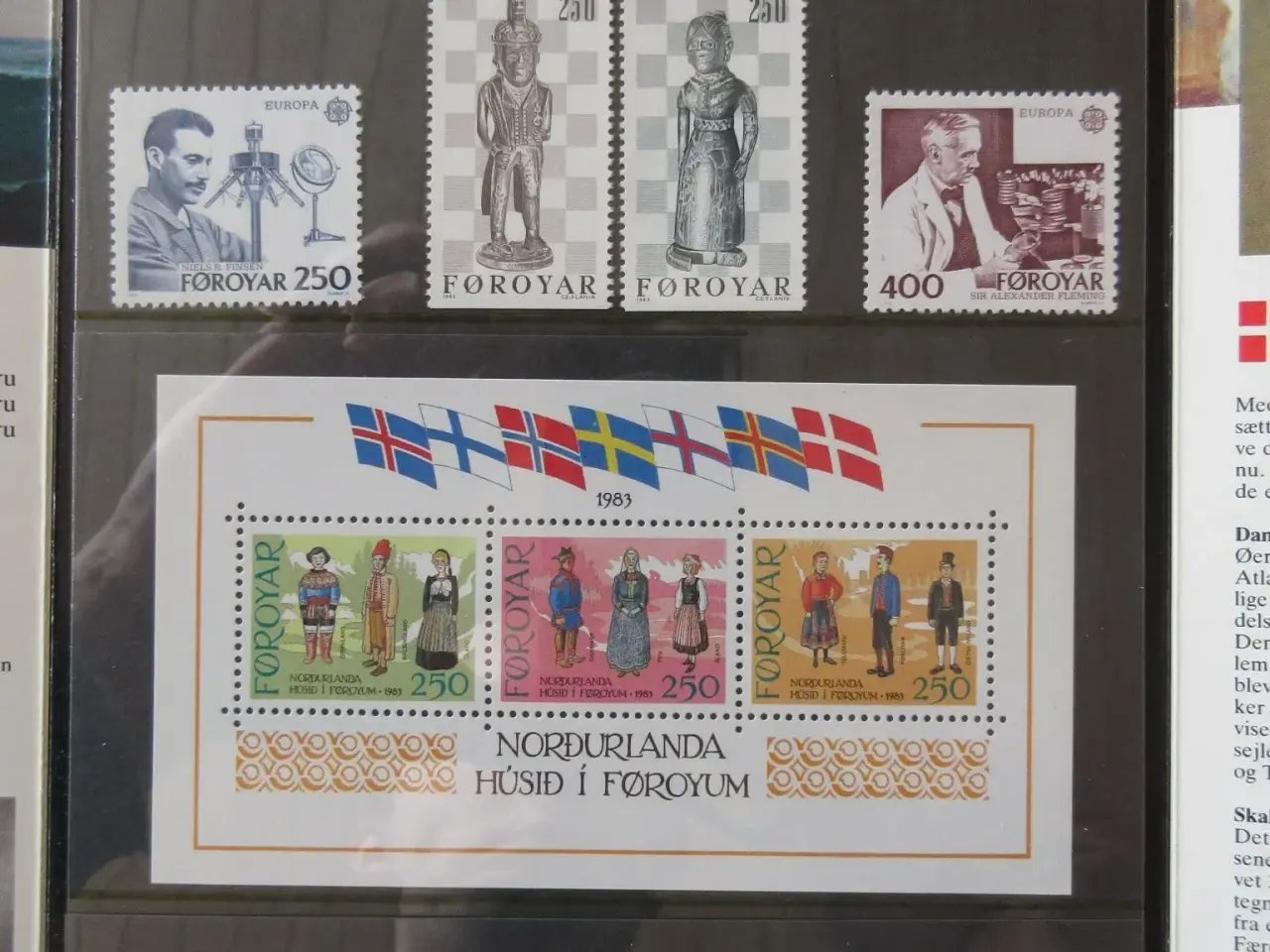 Billede 2 - årsmappen 1983 med miniark