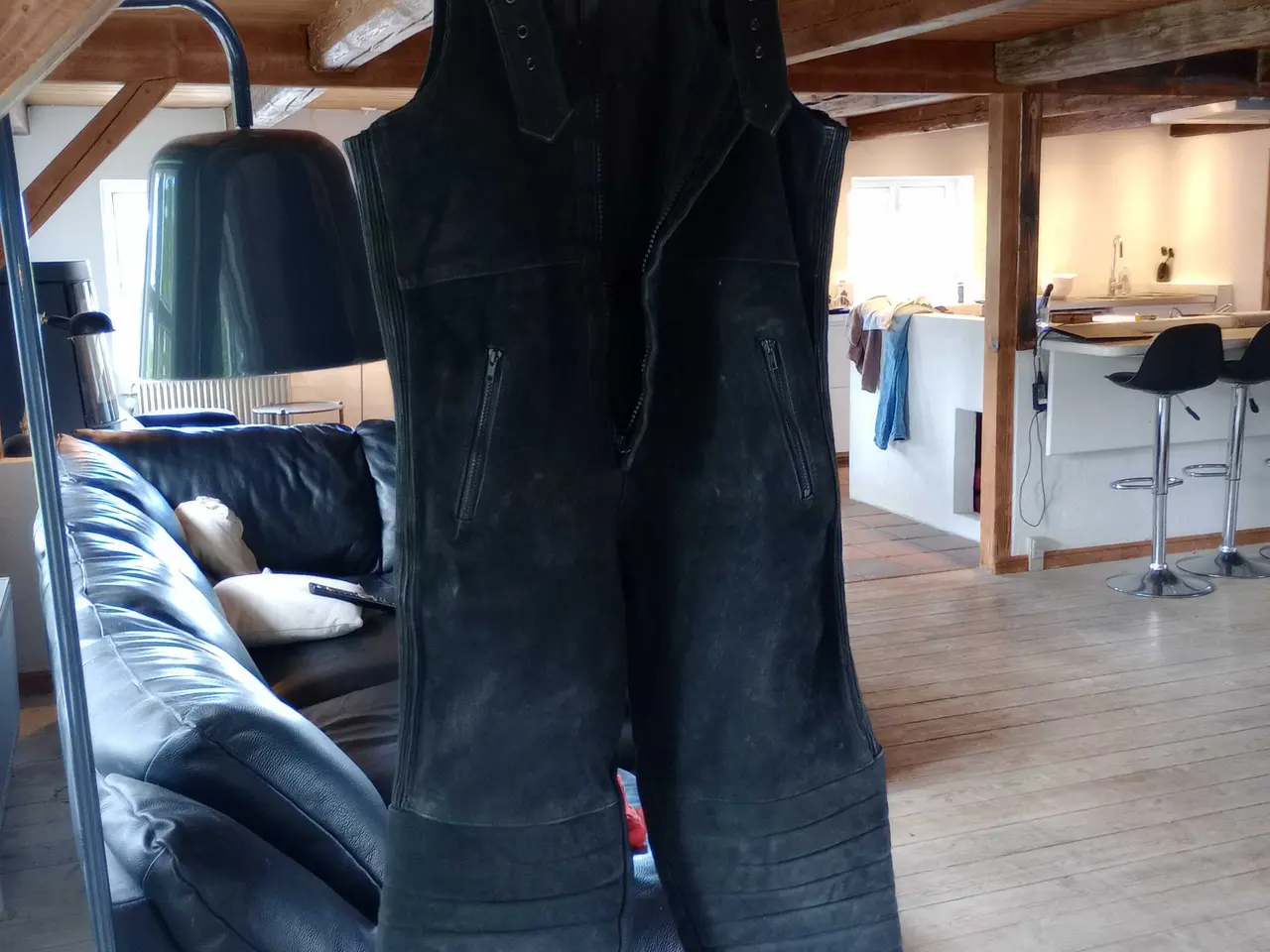 Billede 4 - Mc ruskind/læder bukser, overalls 