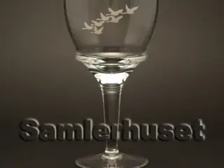 Svane Rødvinsglas. H:165 mm.
