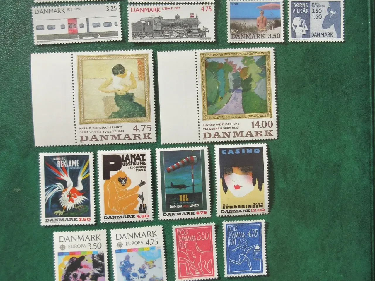 Billede 1 - Danmark år 1988-1991 postfrisk katalogværdi 850