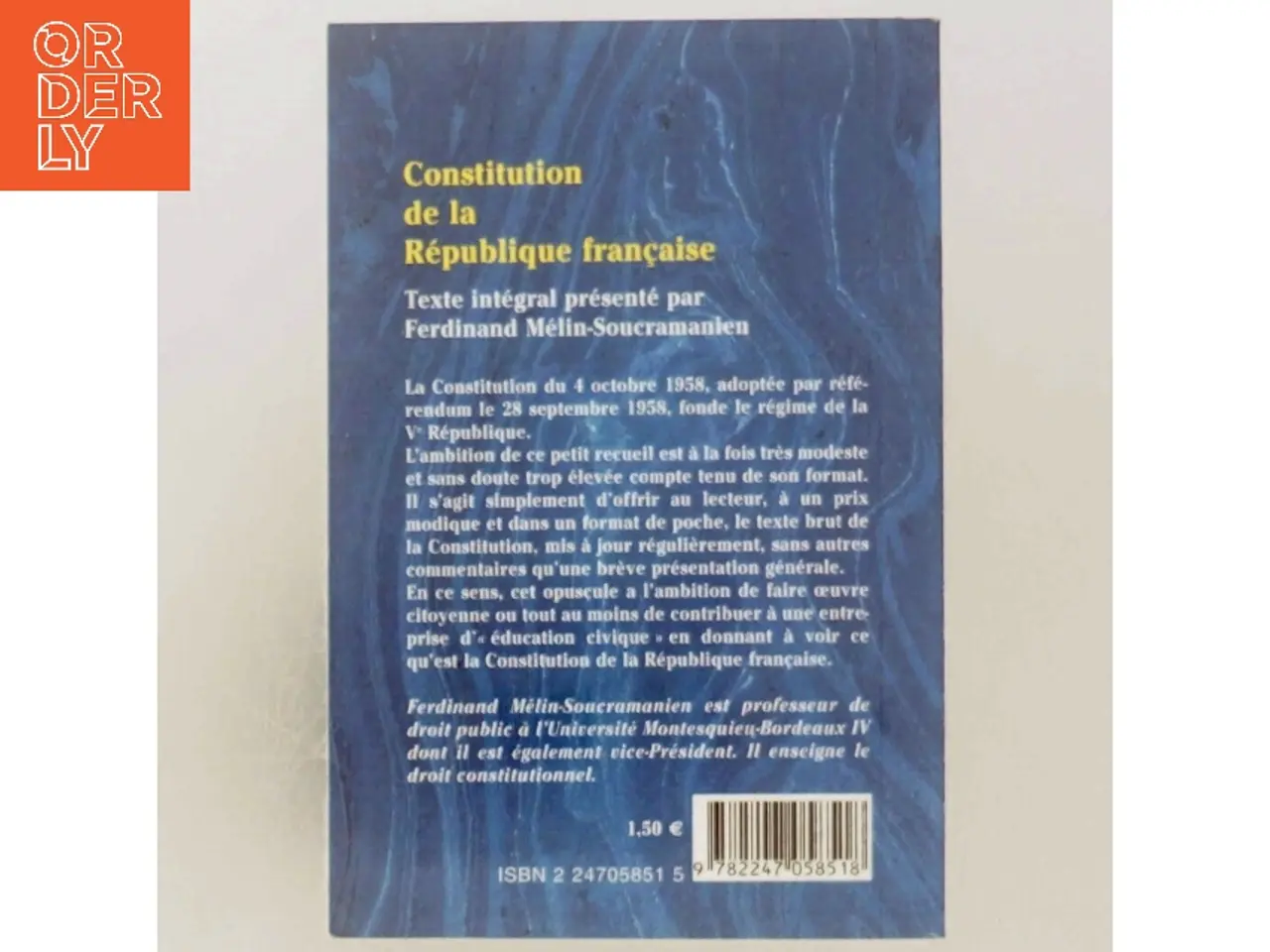 Billede 3 - Constitution de la République française 2004 af Ferdinand Mélín-Soucramanien (Bog)