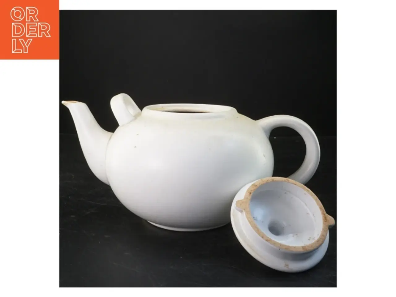 Billede 3 - Hvid porcelæn tekande (str. 32x17x21 cm)