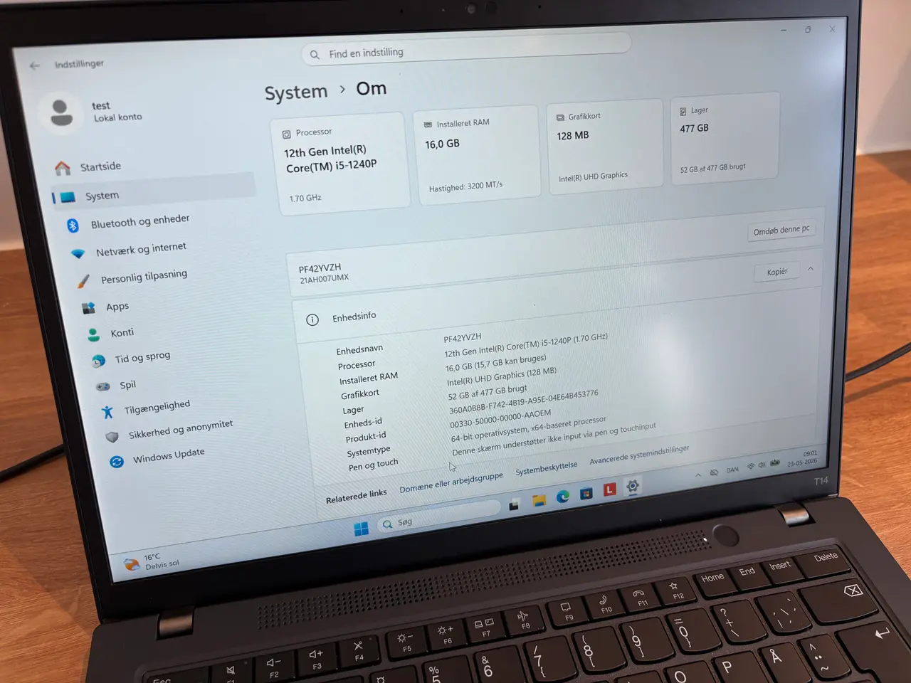 Billede 2 - Lenovo ThinkPad T14 Gen 3