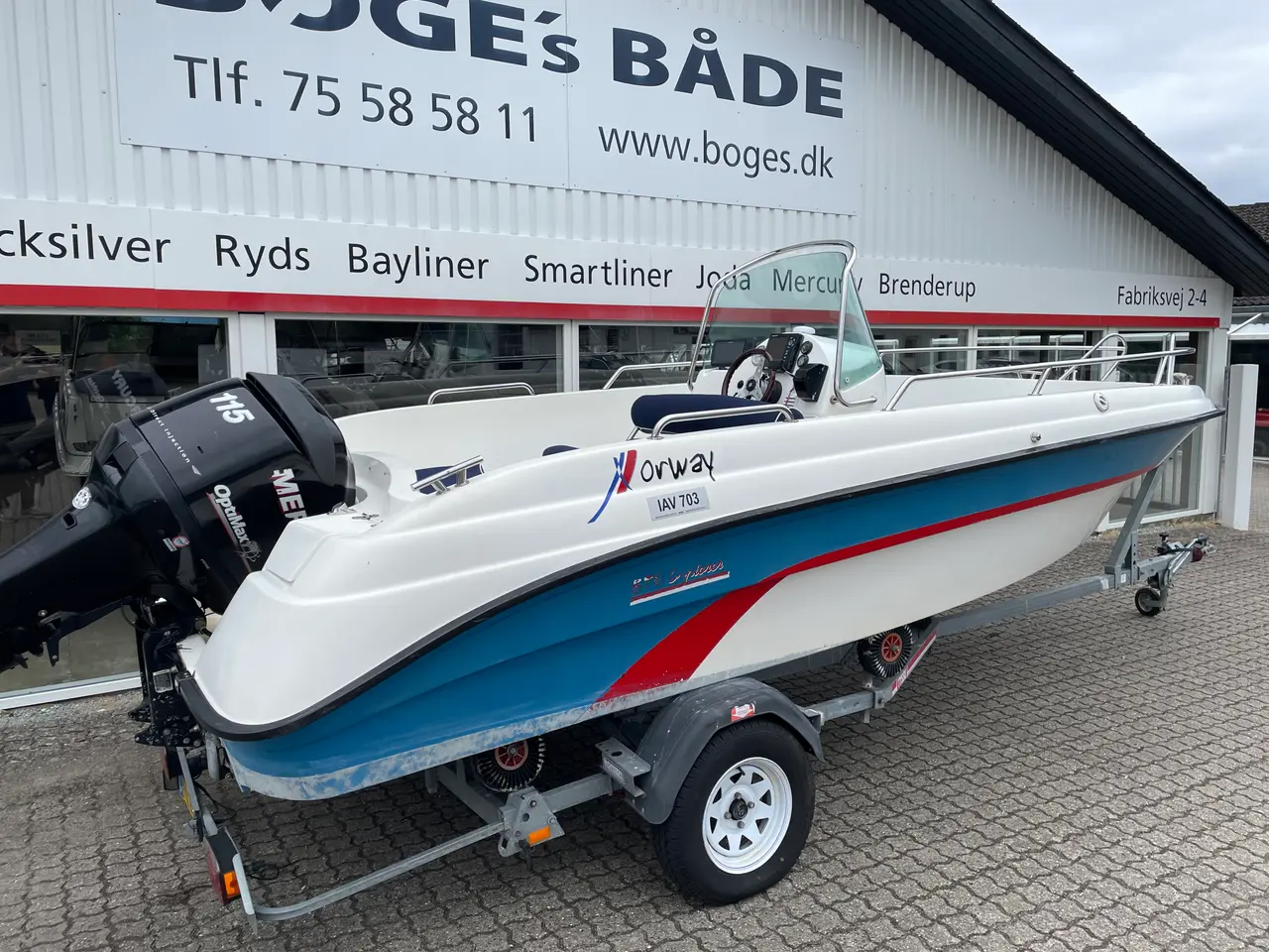 Billede 2 - X enes Explorer 570 med Mercury 115 HK Optimax og Tysse Bådtrailer