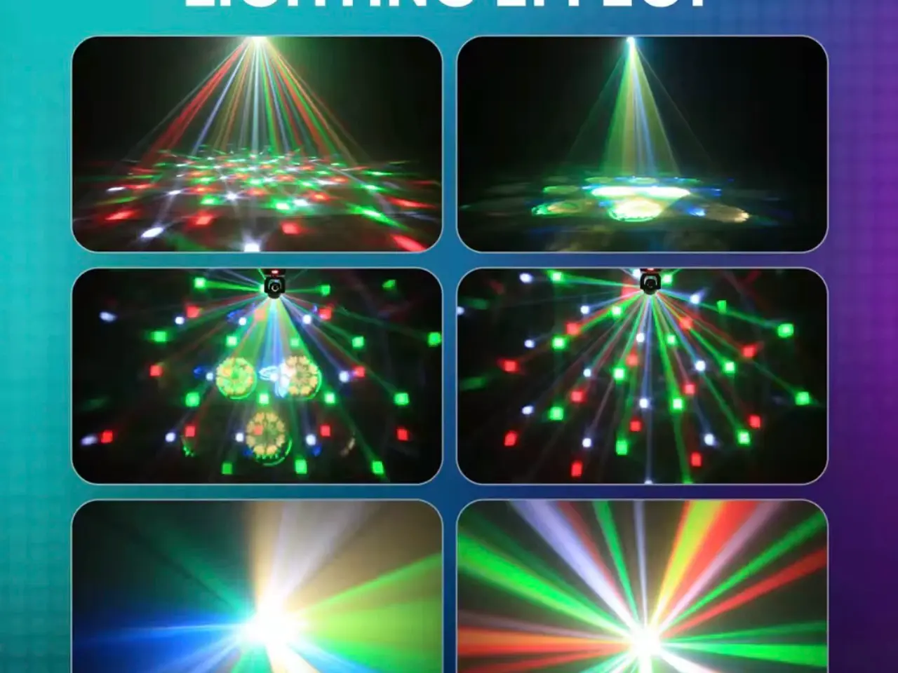 Billede 2 - 2stk. Mini MovingHead MagicBall Light