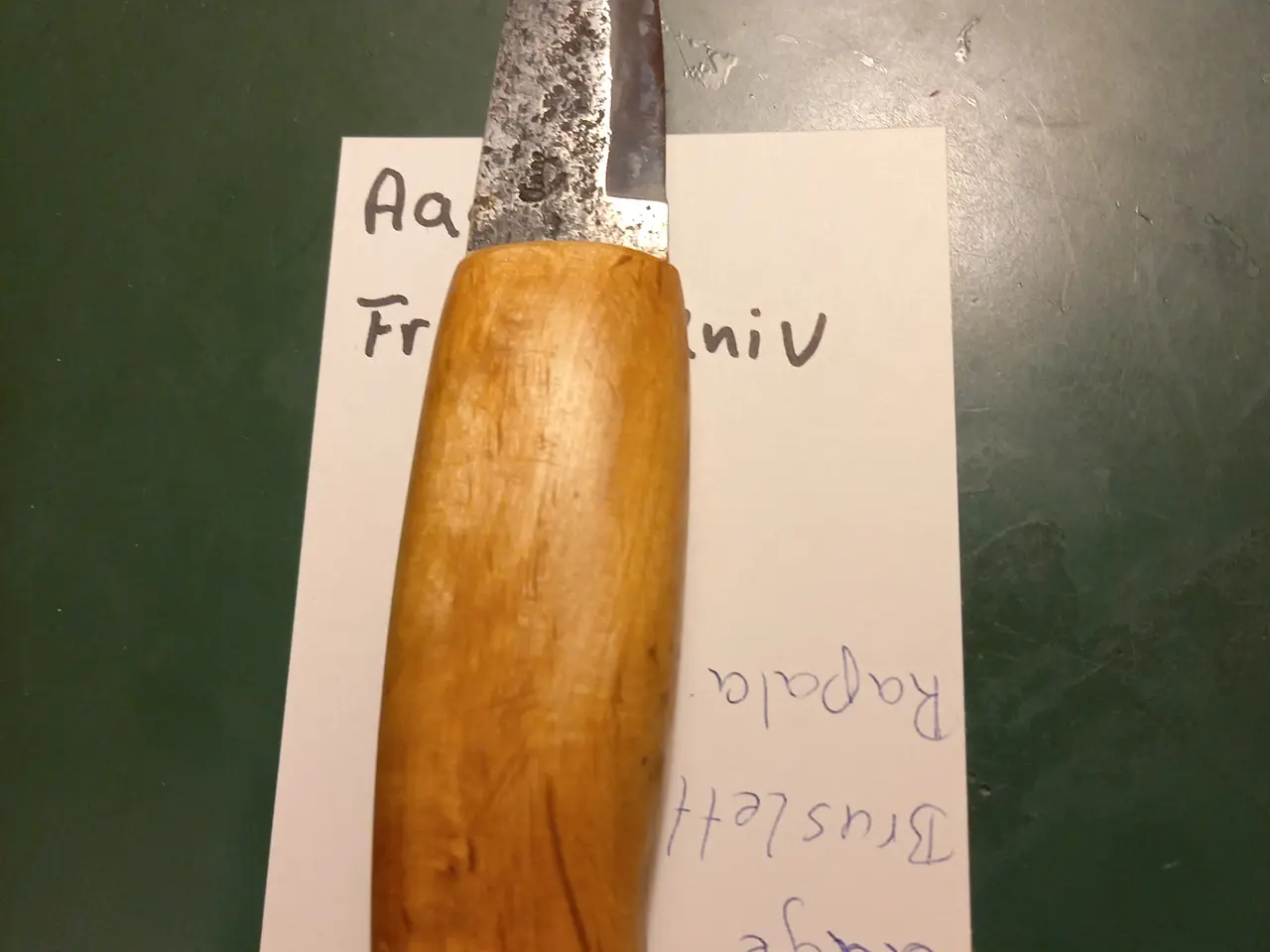 Billede 3 - Aage friluft´s kniv med ru blad