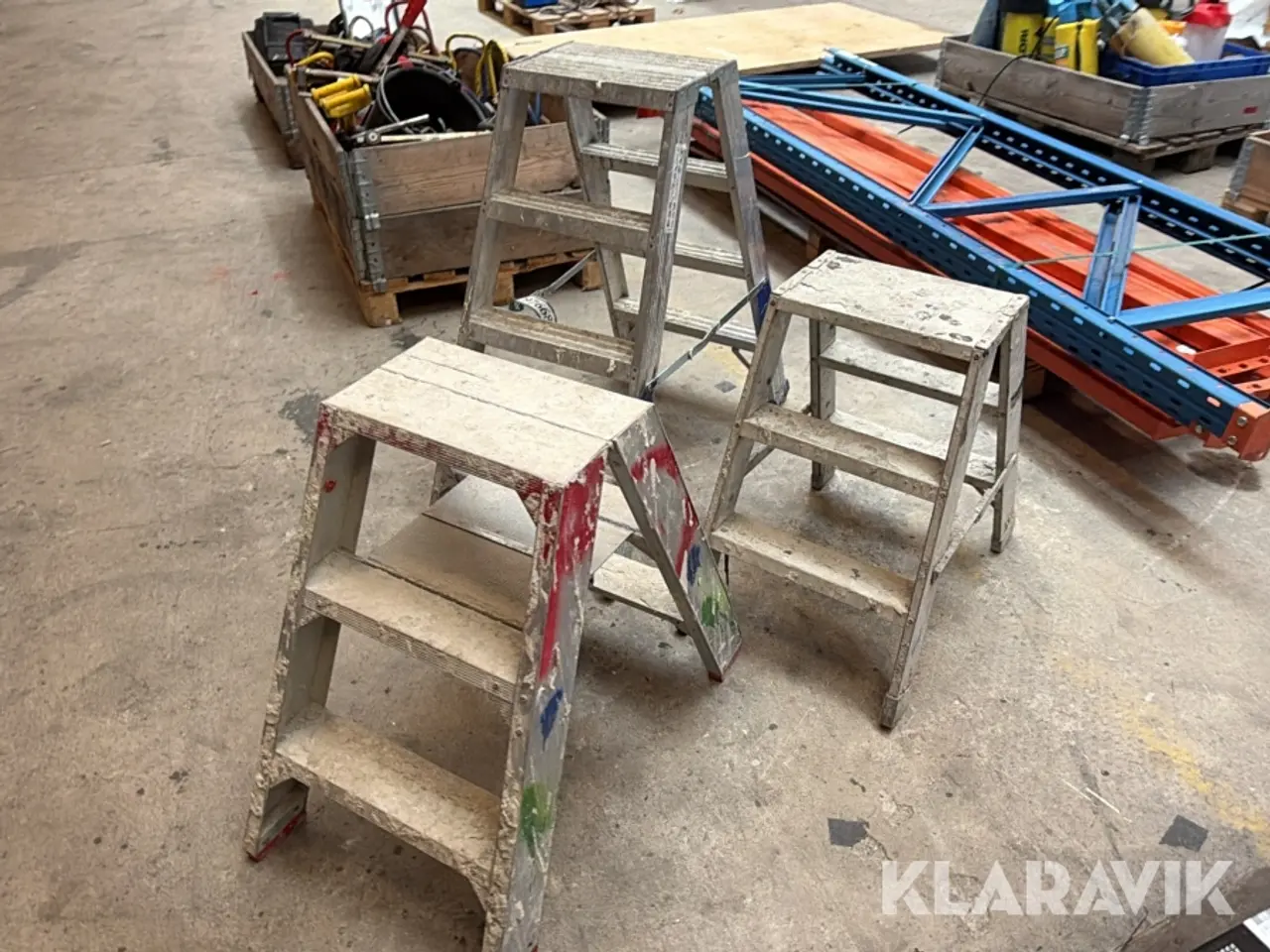 Billede 2 - Arbejdsstiger i aluminium 3 Styk