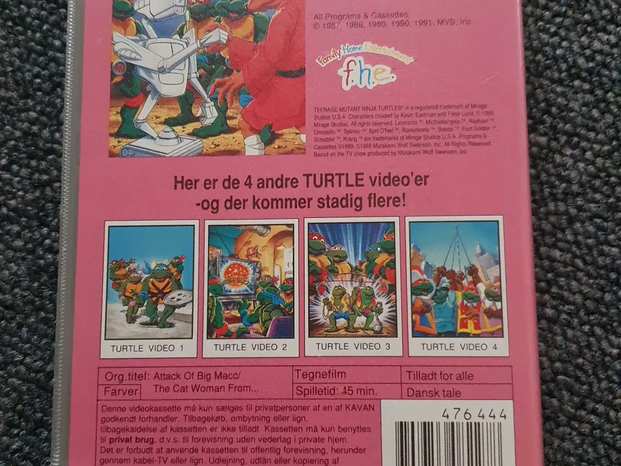Billede 2 - Teenage mutant hero Turtles vhs nr 5