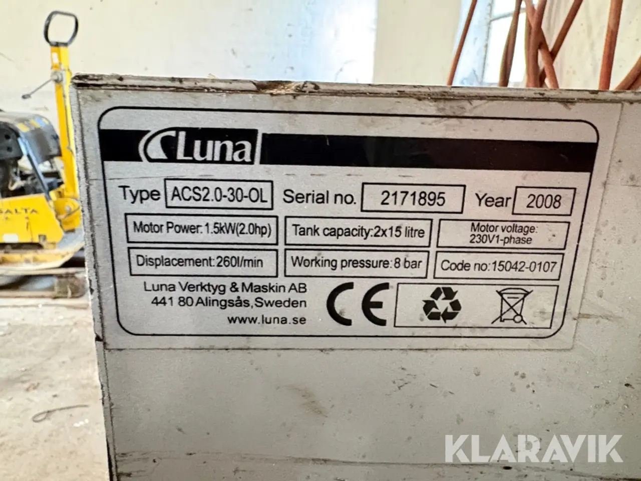 Billede 7 - Skruekompressor Luna ACS 2.0-30-OL